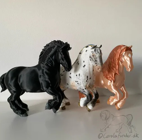 Modellpferd figur draft horse - draft,
