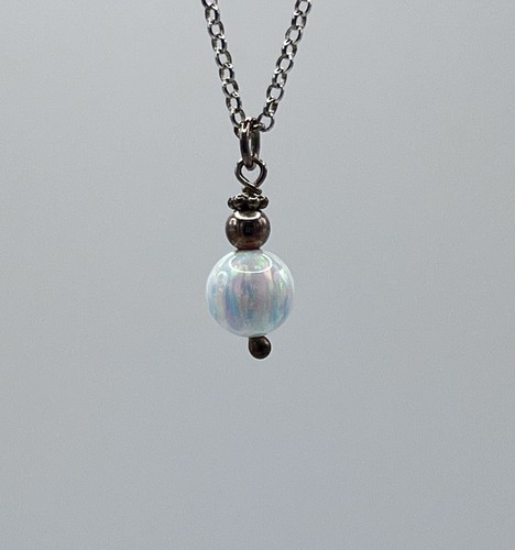 Natürliche opal halskette 925 - natürliche,