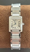 Cartier Tank Francaise Damenmodell Klein, Quarzwerk, Stahl