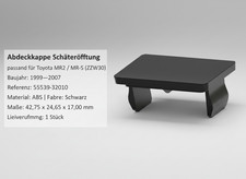 Blindkappe Schalteröffnung