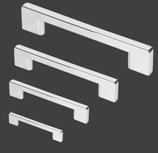 Moderne Möbelgriffe Schrankgriffe Schubladengriffe Küchengriffe Chrom 165a