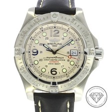 Wert 5.000 Breitling Superocean Stahl 44mm Ref A17390 Automatik Uhr Fullset xxyy