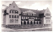AK Fraustadt - Landwirtschaftliche Schule - gel. 1936 Wschowa, Lissa, Schlesien