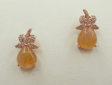 Saphir, Topas - Ohrstecker