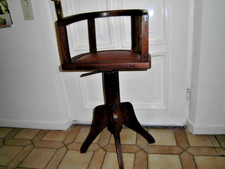 Alter Antiker Friseurstuhl für Kinder von ca 1920, höhenverstellbar