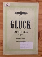GLUCK Orpheus Klavier Auszug