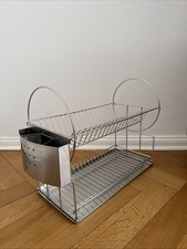 Wenko Geschirr Abtropfgestell Exclusiv Duo Edelstahl Besteckhalter Abtropfschale