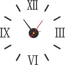 Große 3D Acryl Wand-Uhr für