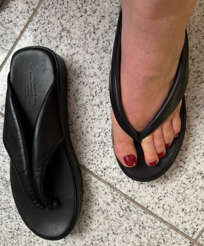 Arket leder flip flops - gr., 41