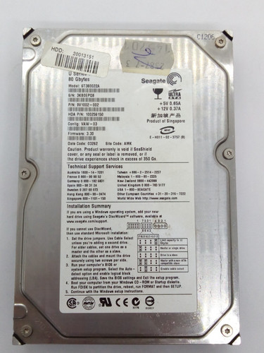 Seagate ide festplatte 80gb - seagate,