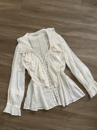 Zara virale bluse volants - zara,