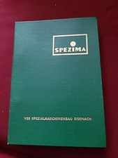 SPEZIMA 12 Bedienungsanleitung + Ersatzteilkatalog, VEB Eisenach Schrankmaschine