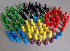 Spielfiguren Mensch ärgere dich nicht Halma 96 Stück Figuren verschiedene Farben