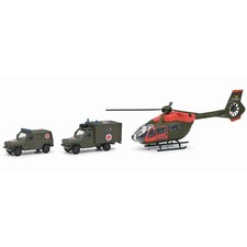 Schuco 452663500 3´er Set Military Airbus SAR + 2 San MB Bundeswehr 1:87