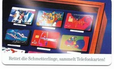 Telefonkarte 12 DM PD 8 96 Rettet die Schmetterlinge