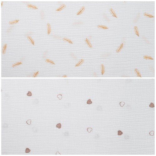 Stoff musselin double gauze - stoff,