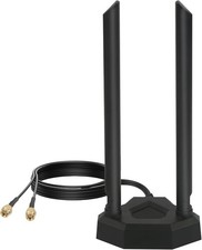 Nelawya WLAN-Antenne 8 dBi Dualband 2,4 GHz 5 GHz 5,8 GHz RP-SMA-Adapter mit