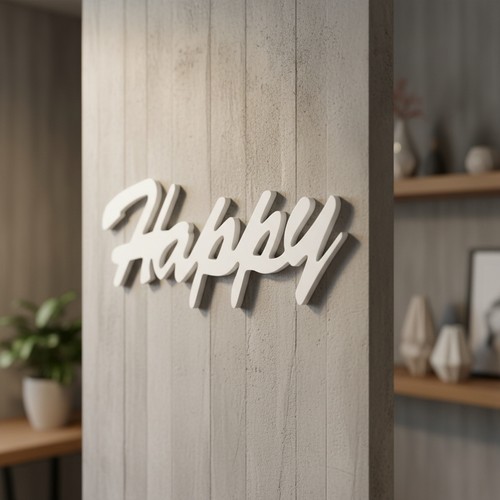 Tischdeko schild happy - tischdeko,