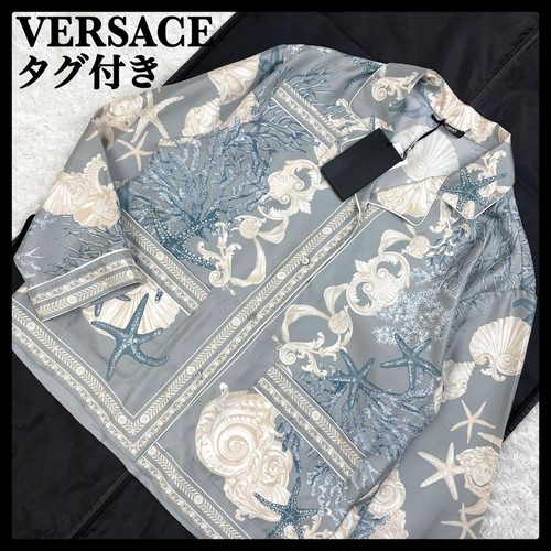Versace seidenhemd mit - versace,