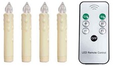 4x LED Kerze Beleuchtung Deko