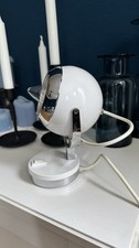 Eye Ball Kugellampe Vintage, Weiß, 70er Jahre, Tischlampe Space Age
