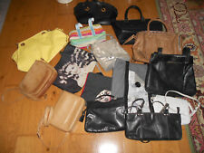 15 HANDTASCHEN Damen gebraucht und teilweise neu gelb, creme, braun schwarz Shop