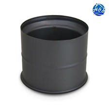 Ofenrohr Wandfutter / Mauermuffe Ø 130 mm doppelwandig Kamin Kaminofen Rauchrohr