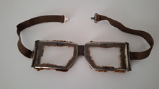 antike Motorradbrille Oldtimer Fahrbrille um 1930