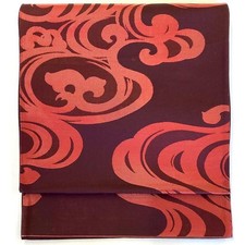 5213# Japanischer Vintage Fukuro Obi Gürtel Kimono Stoff Seide Traditionell