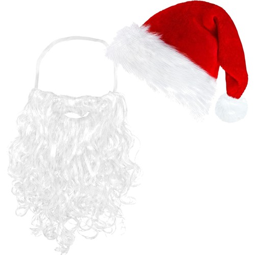 Weihnachtsmann bart mütze - weihnachtsmann,