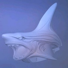 Abdeckkappe   HAI - DER GROSSE WEISSE   Schutzkappe Anhängerkupplung