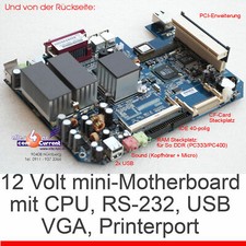 MOTHERBOARD FSC FUJITSU FUTRO S400 12 V CPU AMD 1000MHz GEODE NX1500 BRAUCHT 12V