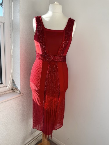 Rotes lateinkleid mit - rotes,