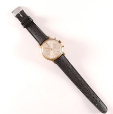 BWC Swiss Herren Armbanduhr vergoldet 905002 Handaufzug Chronograph