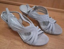 Pumps, Abendschuhe, Gr 36 Silber/Glitzer