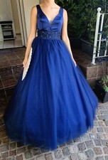 Schützenkleid/ Maikleid /Abendkleid Blau Gr. 36