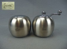 Seltenes Set AMC Design Salz Streuer und Pfeffer Mühle Edelstahl - unbenutzt