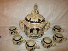 Bowle Service mit 6 Tassen