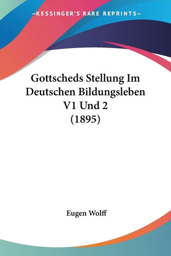 Eugen wolff gottscheds - eugen,