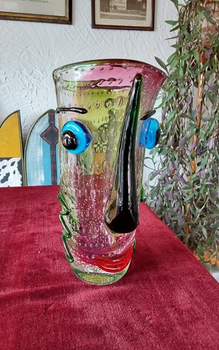 Glasvase vase gesicht - vase,