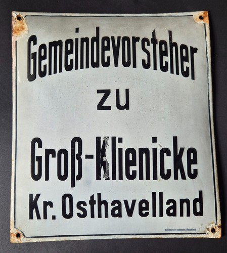 Seltenes antikes emailleschild - antikes,