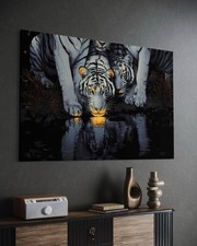 Leinwand Bild Tiger Abstrakt
