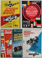 5x Offizielle Original Renn-Programme Schleizer-Dreieck-Rennen 1963 - 1979