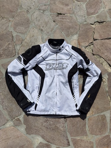 Flm motorradjacke weiß unisex - weiß,