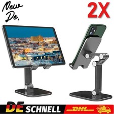 2XHandyhalterung Tisch Ständer Tischhalter Tablet Handy Halter Faltbar Universal