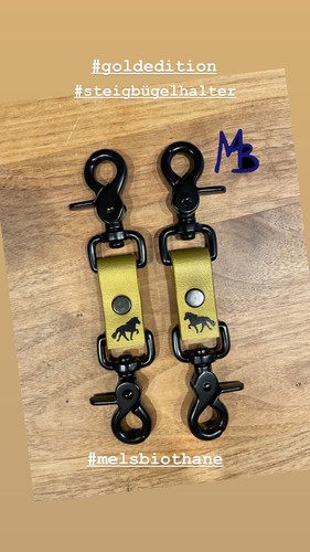 Steigbügelhalter gold schwarz - gold,