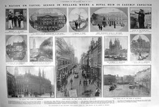 Original alter antiker Druck