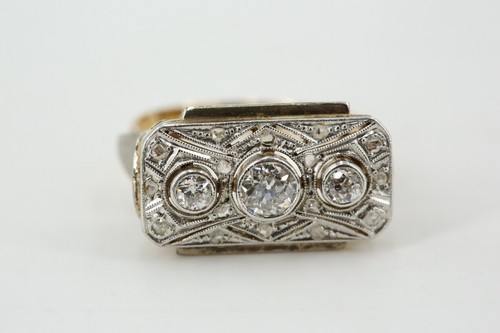 Art deco ring 585 - art, gold