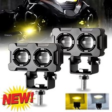 2X LED Arbeitsscheinwerfer Weiß Gelb Offroad Scheinwerfer 12V 24V Traktor Bagger