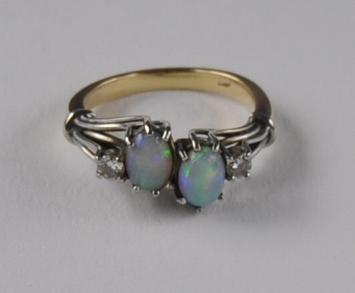 Weißgold color ring - color,